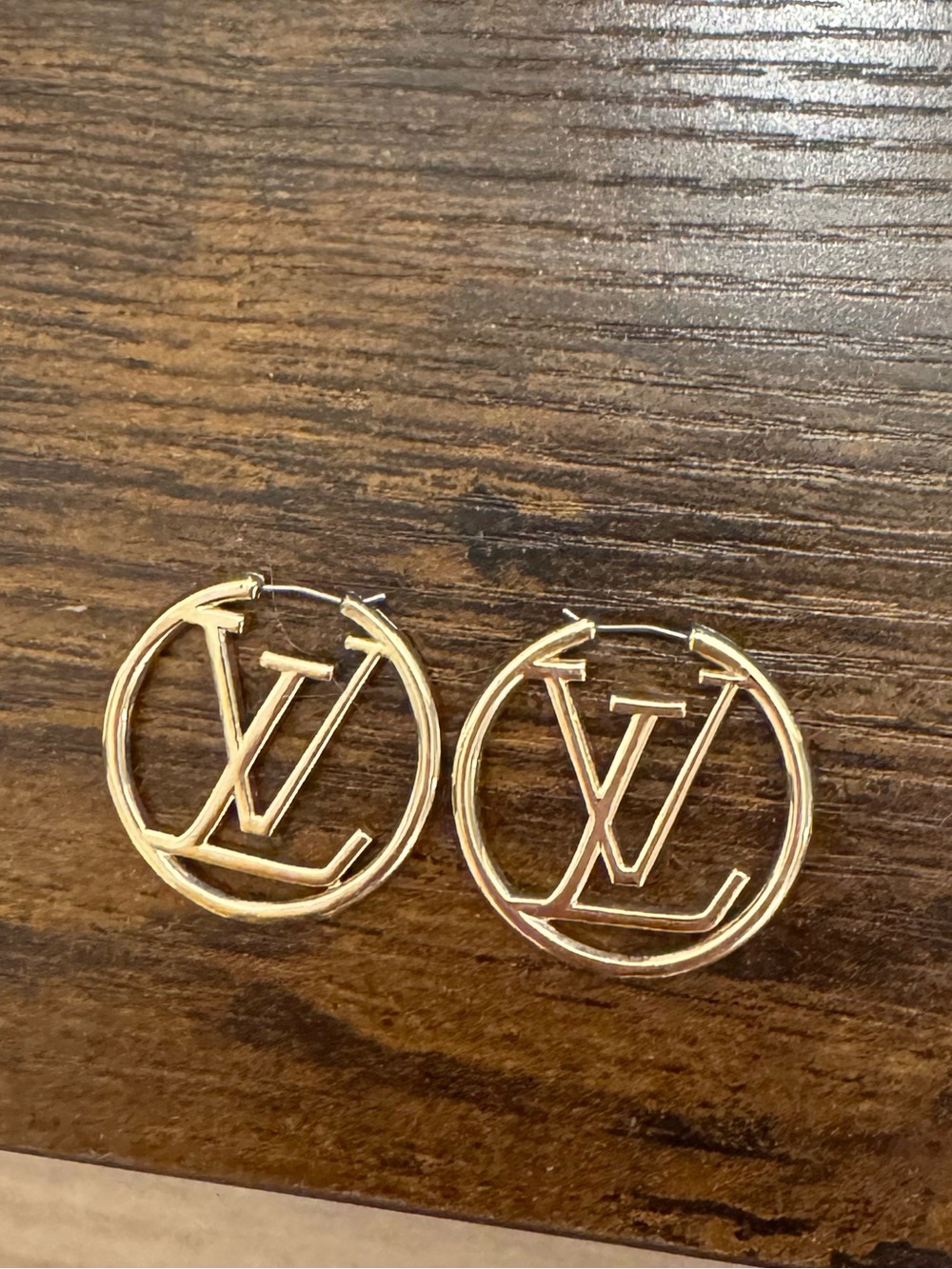 Designer Inspired Gold Circle Hoop Earrings